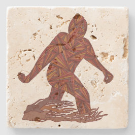 Z Bigfoot som går Sasquatch för det stora partyet Stenunderlägg