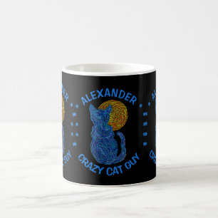 Z-blåttkatt och grabben för katt för kaffemugg