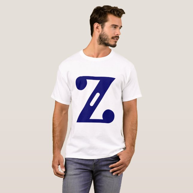 Z Bokstav  T Shirt (Hel framsida)