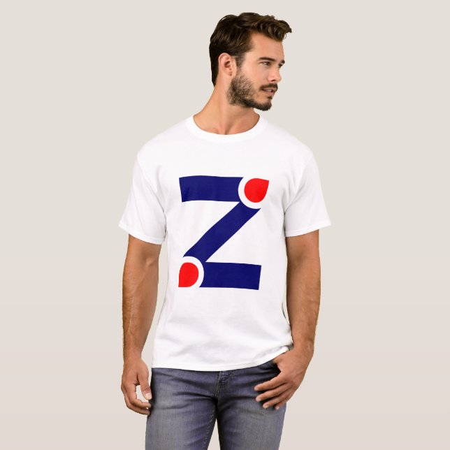Z Bokstav  T Shirt (Hel framsida)