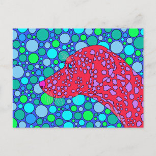 Z Cute Dalmatien Pop Art-vykort Vykort