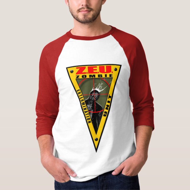 Z.E.U. - Zombieutrotningenheten - tända T Shirt (Framsida)