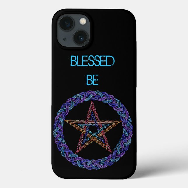 Z Färgfull Pentagram-symbol Pagan Wicca New Age (Baksida)