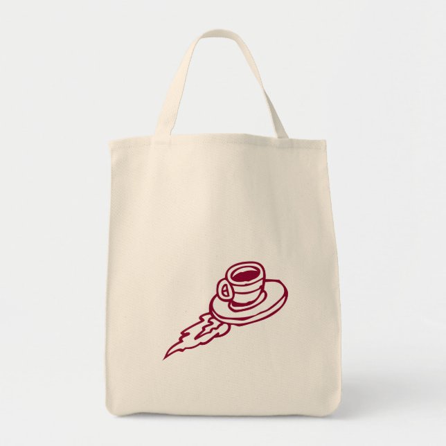 Z Flygande tefat / Tote Bag  Tygkasse (Framsidan)