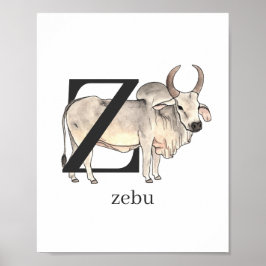 Z för Zebu Poster