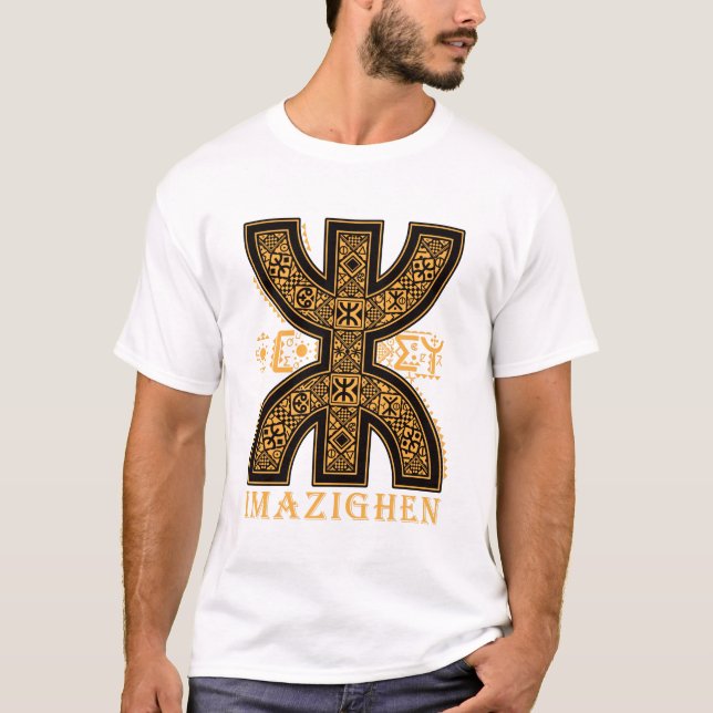 Z imazighen symbole amazigh t shirt (Framsida)