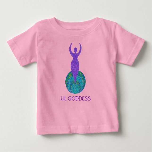 Z Lil Goddess Infant Småbarn Baby Tee Shirt (Framsida)
