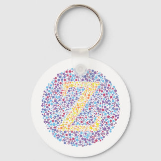 ’Z’ Öga Test Brev Nyckelring