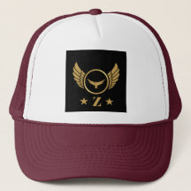 Z Symbol Brev Guld Eagle Vingar Monogram-Cap