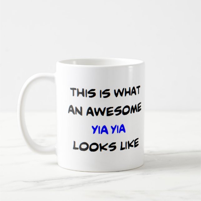 z yia yia, fantastisk kaffemugg (Vänster)