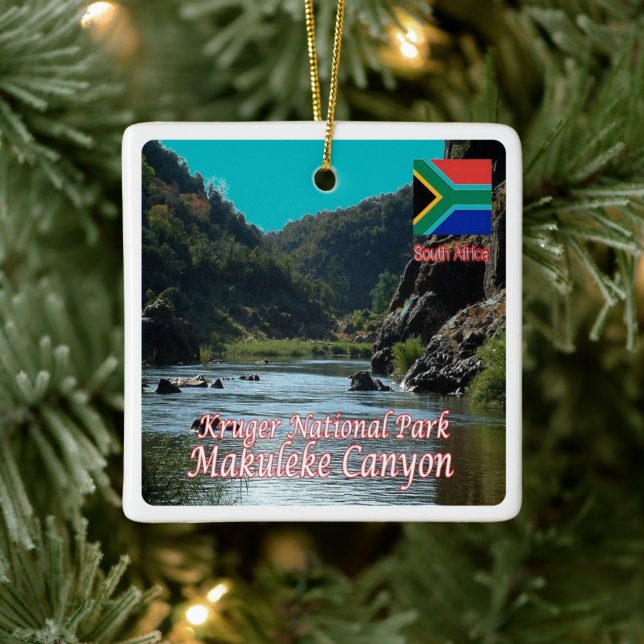 ZA005 SOUTH AFRIKA, N.P. Makuleke Canyon Julgransprydnad Keramik (Träd)