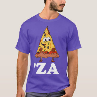 Za Pizza Slang za Funny Slice of Pizza Abbreviati T Shirt