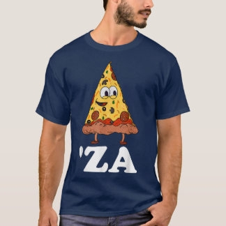 Za Pizza Slang za Funny Slice of Pizza Abbreviati T Shirt