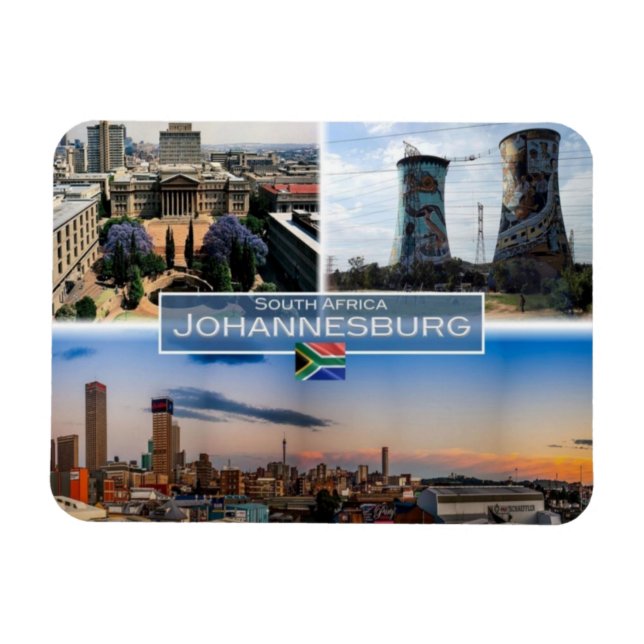 ZA South Afrika - Johannesburg Joburg - Magnet (Horisontell)