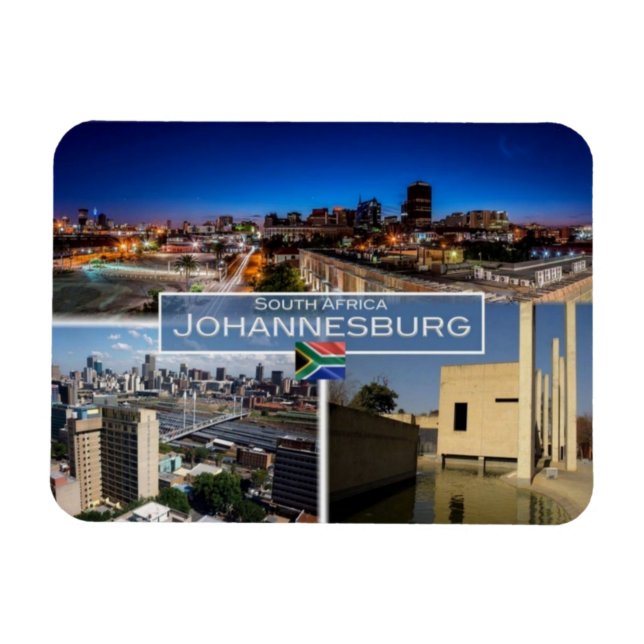 ZA South Afrika - Johannesburg Joburg - Magnet (Horisontell)