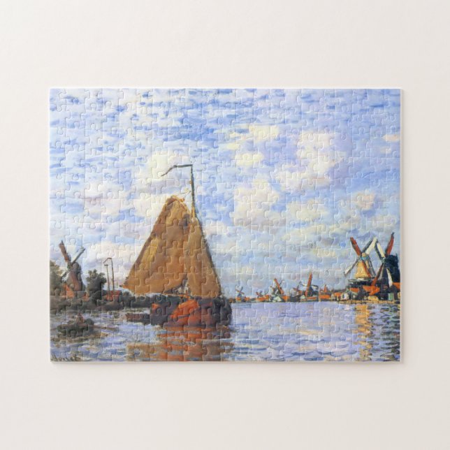 Zaan vid Zaandam Monet Fine Art Pussel (Horisontell)