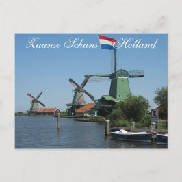 Zaanda Schans Holland Windmills vykort
