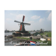 Zaanda Schans Kvarn-vykort