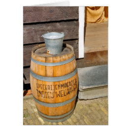Zaanda Schans Spice Warehouse Barrel Hälsningskort