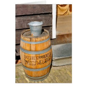 Zaanda Schans Spice Warehouse Barrel Hälsningskort