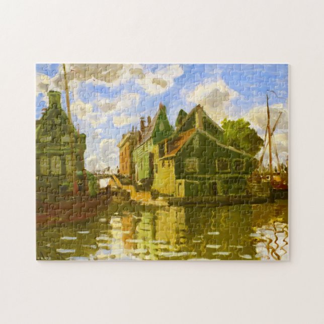 Zaandam Canal Monet Fine Art Pussel (Horisontell)