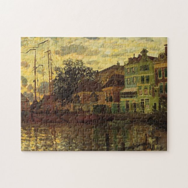 Zaandam Dike Evening Monet Fine Art Pussel (Horisontell)