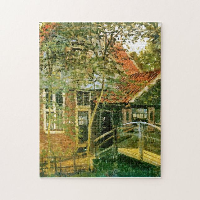 Zaandam Little Bridge Monet Fine Art Pussel (Vertikal)