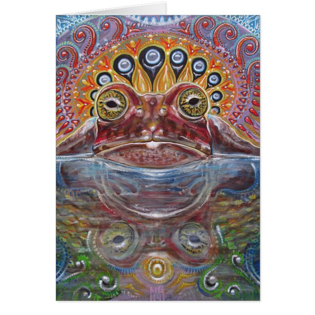 Żabka (Hypnotoad) Hälsningskort (Framsidan)