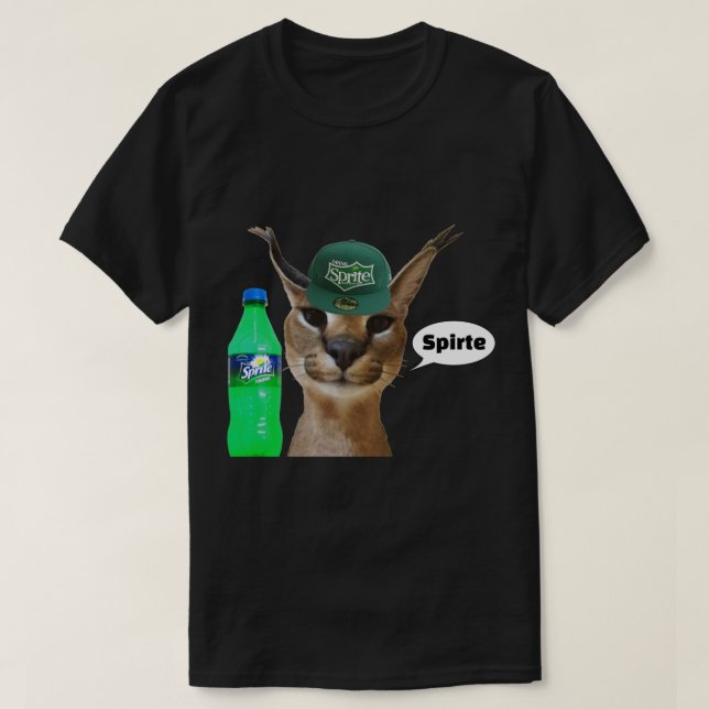 Zabloing Big Floppa Cat Meme Spirte (Fanter-serien T Shirt (Design framsida)