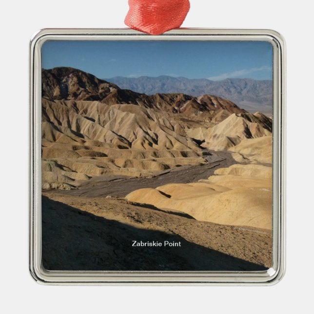 Zabriskie Point - Death Valley, Kalifornien Julgransprydnad Metall (Framsidan)