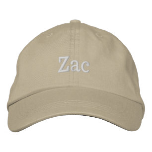"Zac" Broderat namn, Broderad Keps