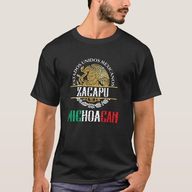 Zacapu Michoacán Mexiko T Shirt (Framsida)