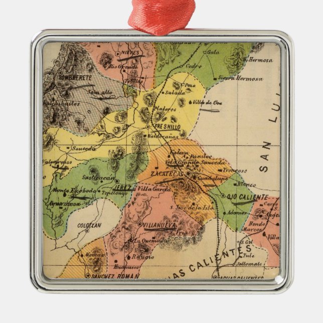 Zacatecas Mexico Julgransprydnad Metall (Framsidan)