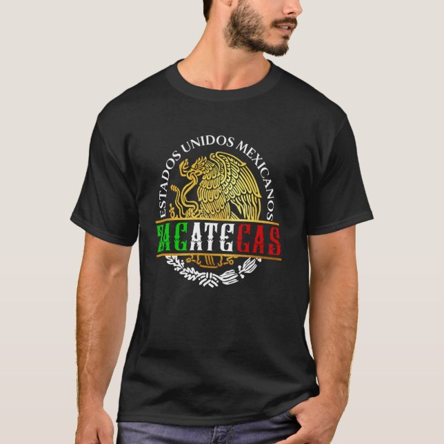 Zacatecas Mexico Souvenirs Mexican Pride Mexicans  T Shirt (Framsida)