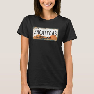 Zacatecas Mexico State License Plate T Shirt