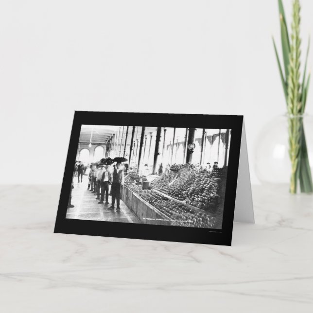 Zacatecas, Mexiko Food Market 1904 Kort (Framsida)