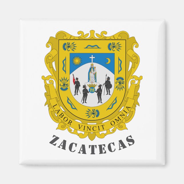 Zacatecas, Mexikos statsvapen Magnet (Framsidan)