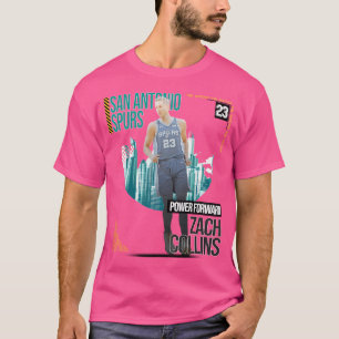 Zach Collins Basketball Art Spurs 2 T Shirt