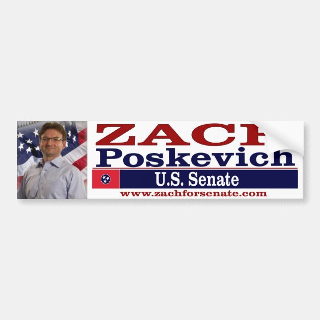 Zach för senatbildekal bildekal (Framsidan)