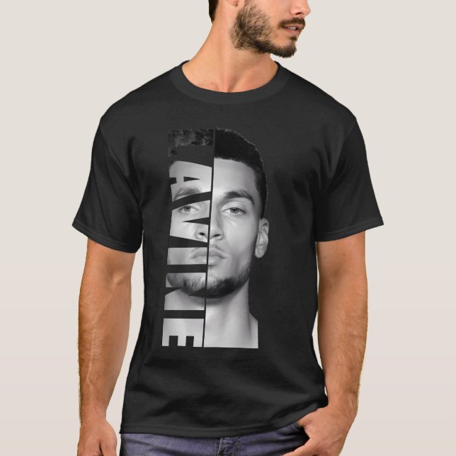Zach Lavine - Black White T Shirt (Framsida)