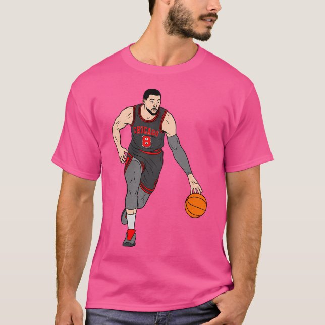 Zach Lavine - Chicago Basketball T Shirt (Framsida)