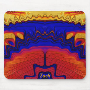 ZACH ~ Zany Hett Gult, Red, Orange and Blue Musmatta