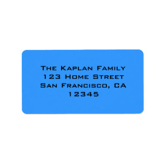 Zachary Blue Black Kuvert Seal Adressetikett