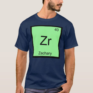 Zachary Namn kemi Inslag Periodiska Bord Tröja