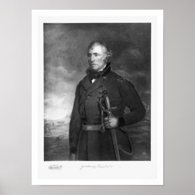 Zachary Taylor, 12:e president i Förenta staterna Poster (Framsidan)