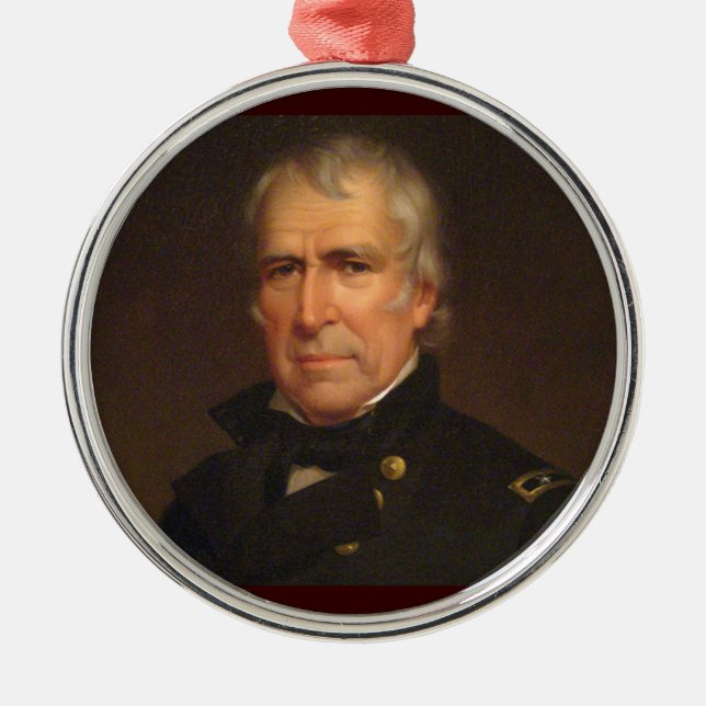 Zachary Taylor 12:e president Julgransprydnad Metall (Framsidan)