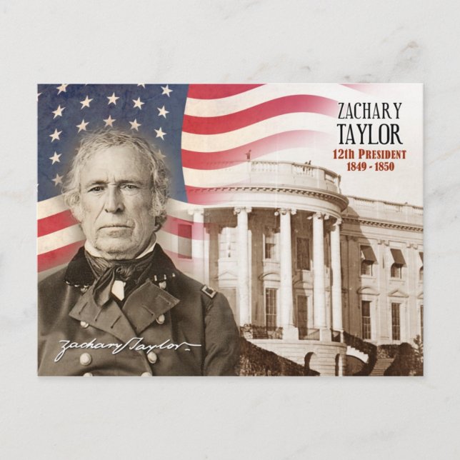 Zachary Taylor - 12:e President of the U.S. Vykort (Framsida)