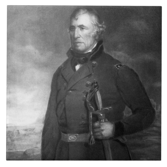 Zachary Taylor 12:epresidenten av det enigt påstår Kakelplatta (Framsidan)