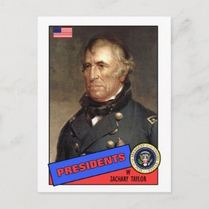 Zachary Taylor Baseball Card Vykort