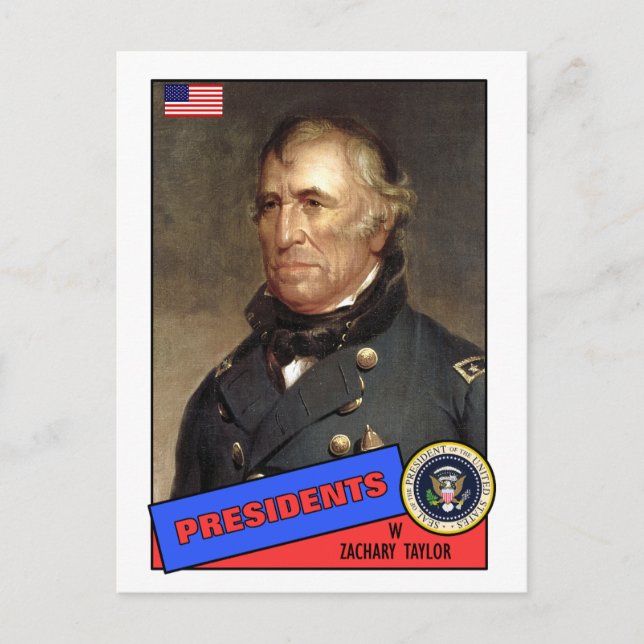 Zachary Taylor Baseball Card Vykort (Framsida)